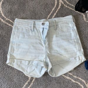 hollister high rise jean shorts